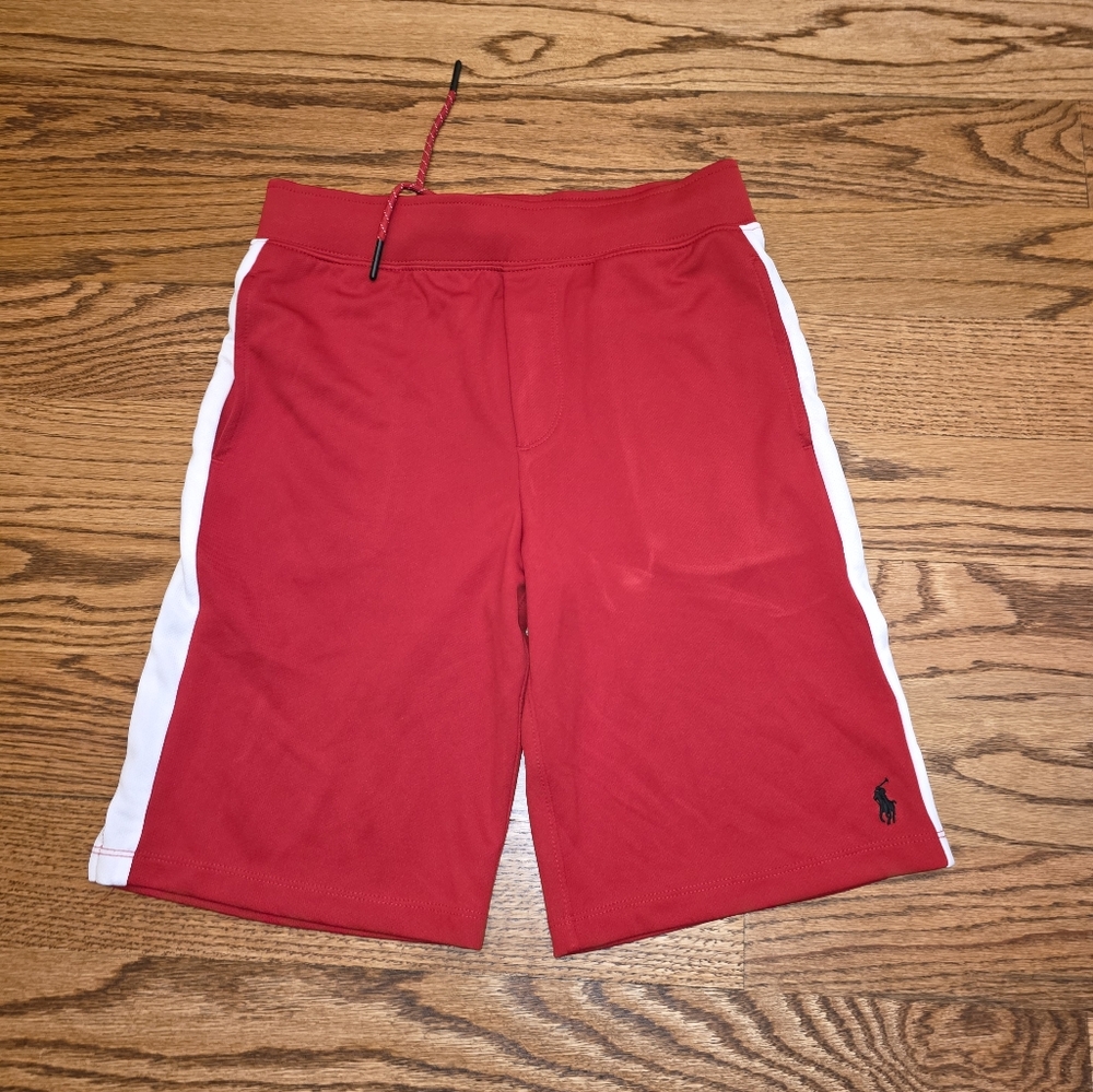 Boys Polo by Ralph Lauren Red Athletic Shorts SIZE MED 10-12